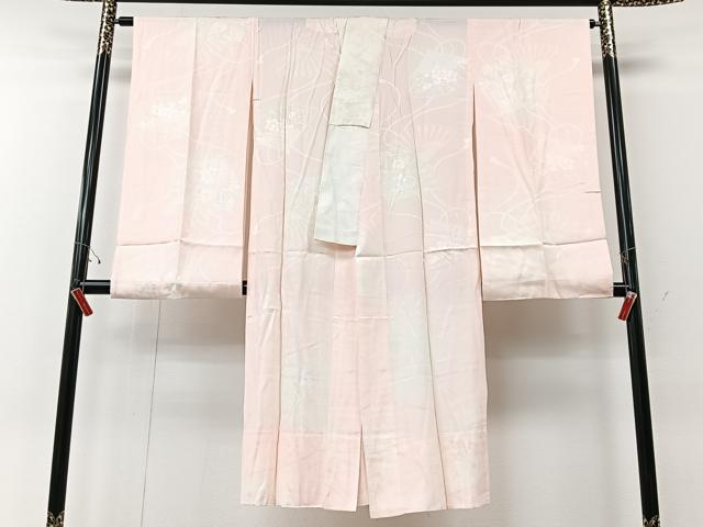 平和屋着物■振袖用長襦袢 無双仕立て 扇面花地紋 正絹 逸品 CABF5056xe