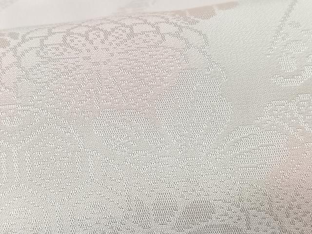平和屋着物■振袖用長襦袢 無双仕立て 扇面花地紋 正絹 逸品 CABF5056xe