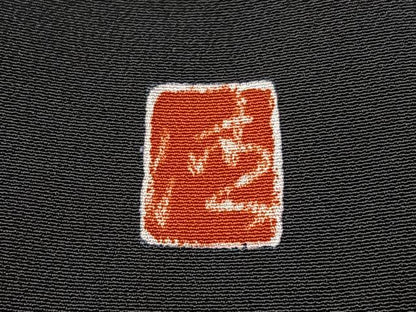 平和屋着物■豪華黒留袖 作家物 扇面花鳥文 暈し染め 金彩 正絹 逸品 CABF5061xe