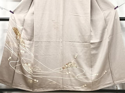 平和屋着物■訪問着 片輪車花文 金彩 正絹 逸品 CABF5081xe