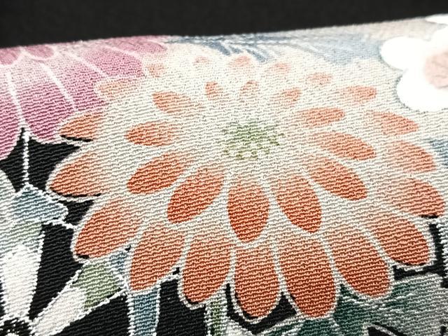 平和屋着物■豪華黒留袖 地紙御所車花文 正絹 逸品 CABF5094xe