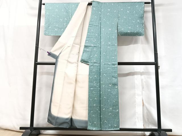 平和屋着物●上質な小紋　笹竹文　正絹　逸品　AABF2961cs 平和屋着物□上質な小紋 笹竹花文 正絹 逸品 CABF5178xe