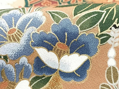 平和屋着物■豪華黒留袖 鏡裏飛鶴花文 暈し染め 金彩 正絹 逸品 CABF5111xe
