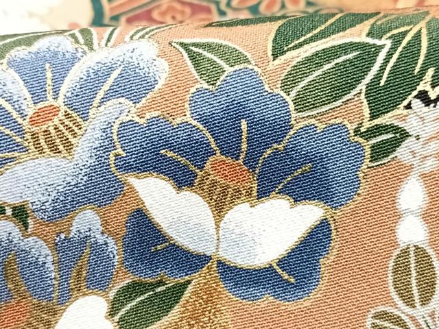 平和屋着物■豪華黒留袖 鏡裏飛鶴花文 暈し染め 金彩 正絹 逸品 CABF5111xe