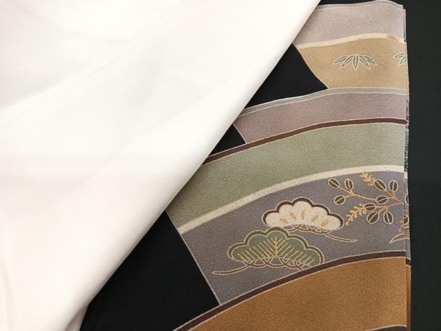平和屋着物■豪華黒留袖 作家物 群鶴 金彩 正絹 逸品 CABF5114xe