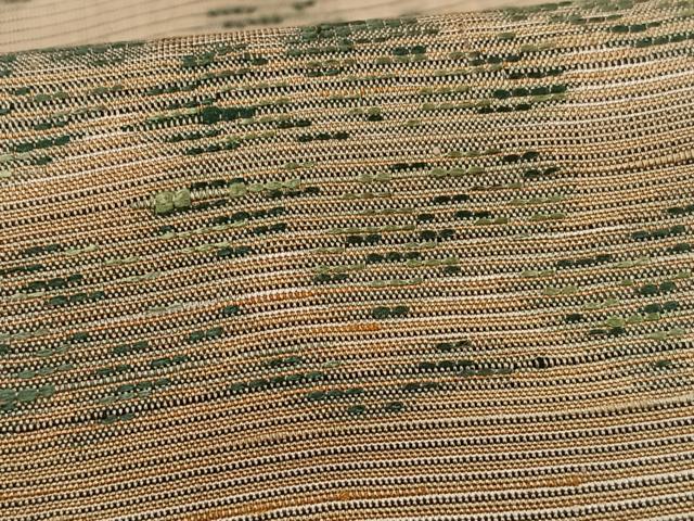 平和屋着物■上質な紬　草花文　正絹　逸品　CABF5117xe