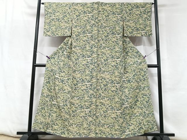 平和屋着物■上質な小紋　風景文　正絹　逸品　CABF5132xe