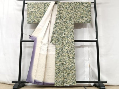 平和屋着物■上質な小紋　風景文　正絹　逸品　CABF5132xe