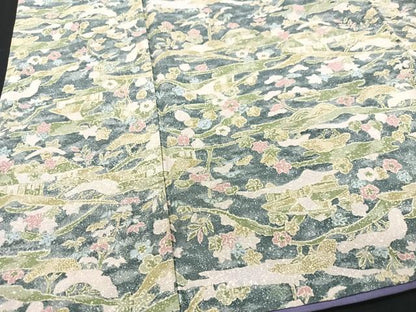 平和屋着物■上質な小紋　風景文　正絹　逸品　CABF5132xe
