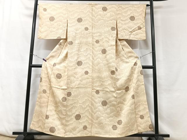 平和屋着物■上質な小紋 雪輪文 正絹 逸品 CABF5136xe