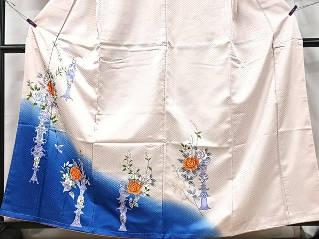 平和屋着物■訪問着 枝花文 暈し染め 正絹 逸品 CABF5140xe