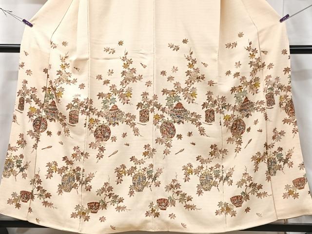 平和屋着物□訪問着 仕覆楓文 正絹 逸品 CABF5142xe