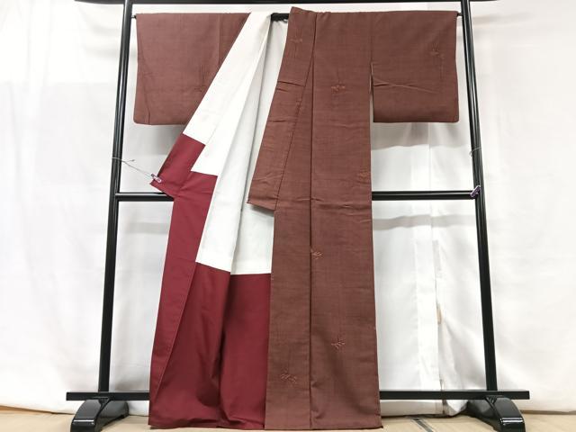 平和屋着物■上質な紬 立波文 正絹 逸品 CABF5150xe