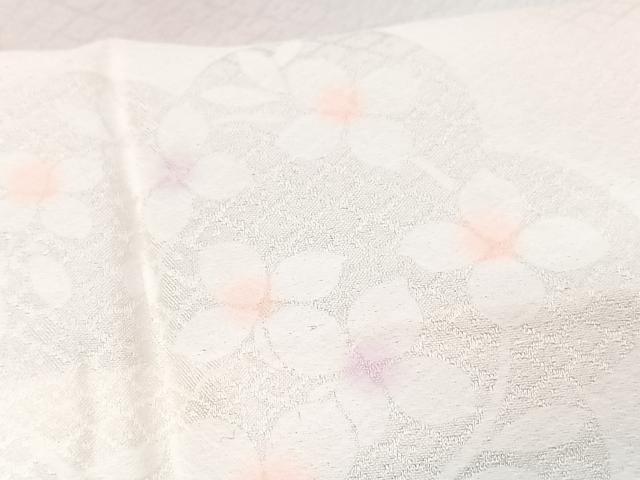 平和屋着物■長襦袢　無双仕立て　花丸地紋　暈し染め　正絹　逸品　CABF5152xe
