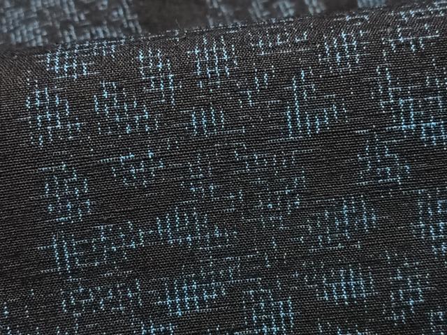 平和屋着物■結城紬　吉祥花文　正絹　逸品　CABF5164xe