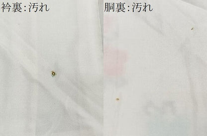 平和屋着物■上質な紬　舞花文　正絹　逸品　CABF5166xe