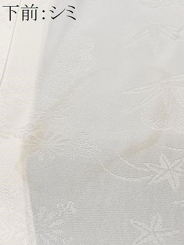 平和屋着物■長襦袢 無双仕立て 雲取り草花地紋 正絹 逸品 CABF5179xe