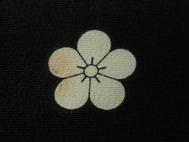 平和屋着物■豪華黒留袖　渡り橋地紙花鳥文　金彩　正絹　逸品　CABF5189xe