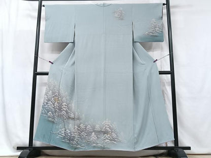 平和屋着物■訪問着　樹林文　暈し染め　正絹　逸品　CABF5192xe