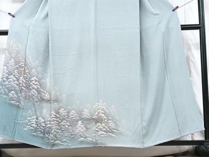 平和屋着物■訪問着　樹林文　暈し染め　正絹　逸品　CABF5192xe
