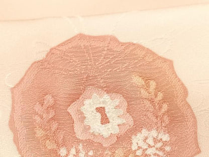 平和屋着物■上質な小紋　地紋起こし　鏡裏花文　暈し染め　正絹　逸品　CABF5199xe