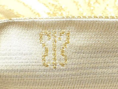平和屋着物●西陣　川島織物　六通柄　本袋帯　立波文　金糸　正絹　逸品　CABF5222hy