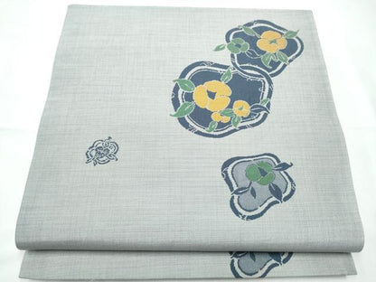 平和屋着物●六通柄袋帯　舞花文　正絹　逸品　CABF5226hy