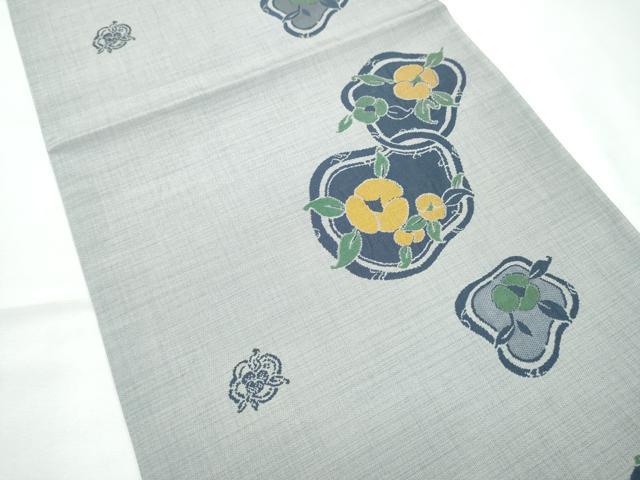 平和屋着物●六通柄袋帯　舞花文　正絹　逸品　CABF5226hy