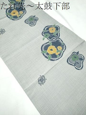 平和屋着物●六通柄袋帯　舞花文　正絹　逸品　CABF5226hy