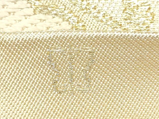 平和屋着物●西陣　川島織物　六通柄　本袋帯　花菱文　金糸　正絹　逸品　CABF5245hy