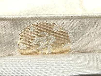 平和屋着物●ジャパンオートクチュール　渡辺雪三郎　六通柄袋帯　雪輪文　金銀糸　正絹　逸品　CABF5247hy