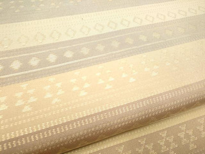 平和屋着物●織物一筋名門　織悦　全通柄　本袋帯　横段文　金糸　正絹　逸品　CABF5256hy