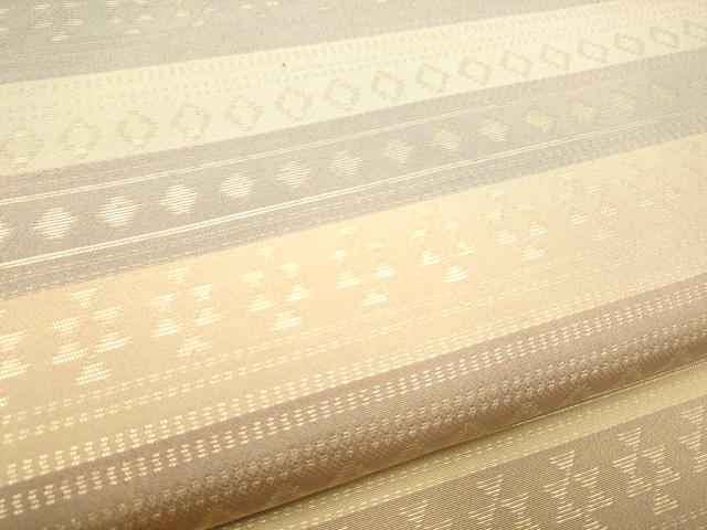 平和屋着物●織物一筋名門　織悦　全通柄　本袋帯　横段文　金糸　正絹　逸品　CABF5256hy