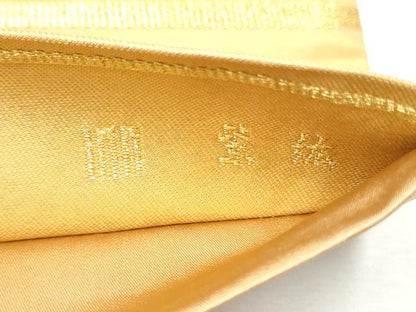 平和屋着物●西陣　紫鉱謹製　太鼓柄袋帯　駒刺繍　渡橋流水文　金糸　正絹　逸品　CABF5259hy