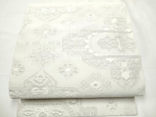平和屋着物●八寸名古屋帯　手織綴れ　吉祥花文　正絹　逸品　CABF5270hy 平和屋着物○八寸名古屋帯 手織綴れ 吉祥花文 正絹 逸品 CABF5270hyの