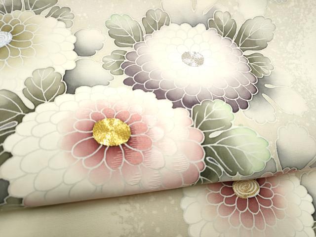 平和屋着物○鎌倉友禅 坂井教人 日本工芸会正会員 塩瀬 九寸