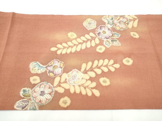平和屋着物●九寸開き名古屋帯　絞り　辻が花　鬼しぼ縮緬　正絹　逸品　CABF5276hy