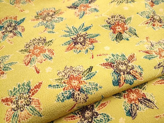 平和屋着物●全通柄　九寸名古屋帯　型染め　草花文　鬼しぼ縮緬　正絹　逸品　CABF5280hy 楽天市場】平和屋着物○全通柄九寸名古屋帯 型染め 草花文 鬼しぼ縮緬