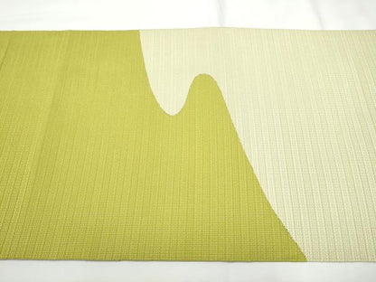 平和屋着物●八寸名古屋帯　すくい織　流水文　正絹　逸品　CABF5294hy