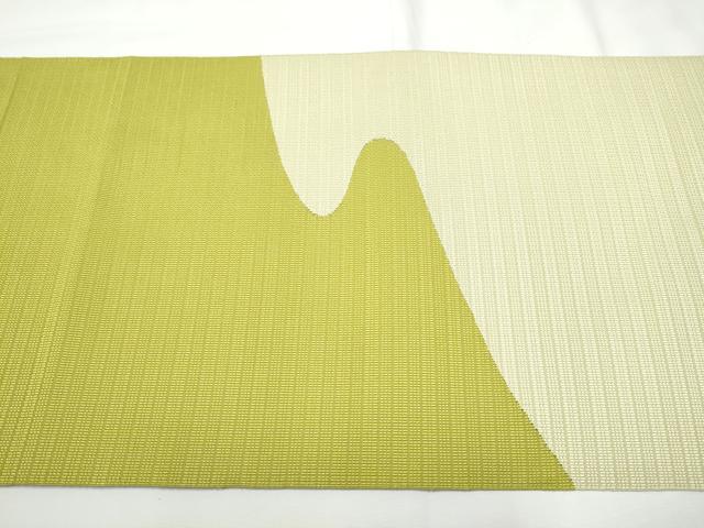 平和屋着物●八寸名古屋帯　すくい織　流水文　正絹　逸品　CABF5294hy