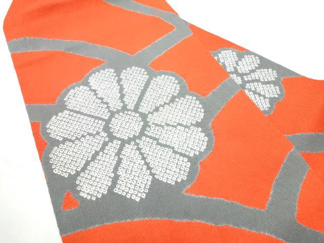 平和屋着物●九寸名古屋帯　絞り　菊　三越扱い　正絹　逸品　CABF5300hy