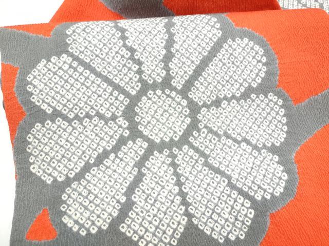 平和屋着物●九寸名古屋帯　絞り　菊　三越扱い　正絹　逸品　CABF5300hy