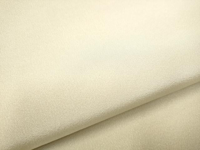 平和屋着物●本加賀友禅作家　柿本市郎　九寸開き名古屋帯　色無地　白像色　ワンポイント　草花文　正絹　逸品　CABF5305hy