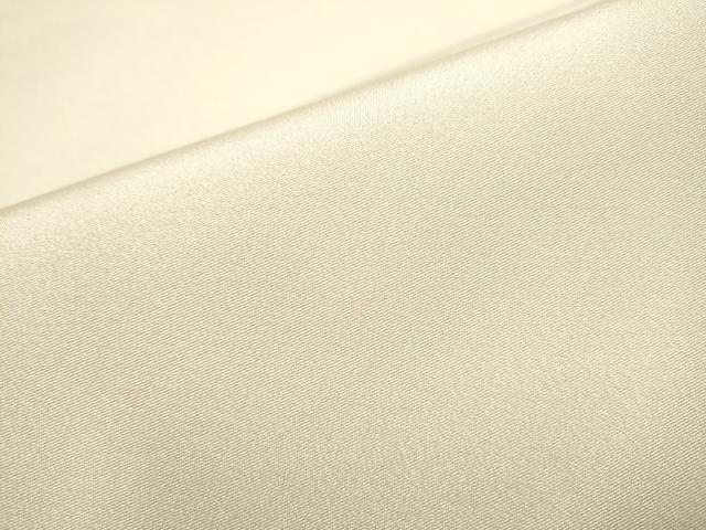平和屋着物●本加賀友禅作家　柿本市郎　九寸開き名古屋帯　色無地　白像色　ワンポイント　草花文　正絹　逸品　CABF5305hy