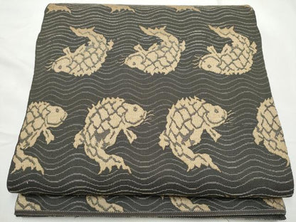 平和屋着物●全通柄　本袋帯　荒磯　正絹　逸品　CABF5320hy