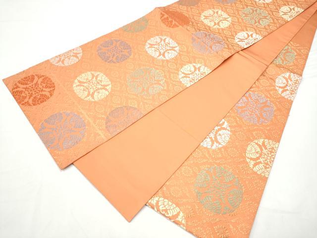 平和屋着物●西陣の名門　加納幸謹製　六通柄袋帯　唐織　花丸文　金糸　正絹　逸品　CABF5325hy