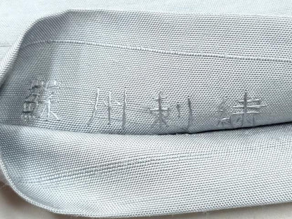 平和屋着物●中国三大刺繍　スワトウ相良刺繍　蘇州刺繍　総刺繍　太鼓柄袋帯　紬地　鴛鴦花文　正絹　逸品　CABF5341hy