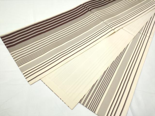 平和屋着物●本場筑前博多織　全通柄袋帯　間道　正絹　逸品　CABF5343hy
