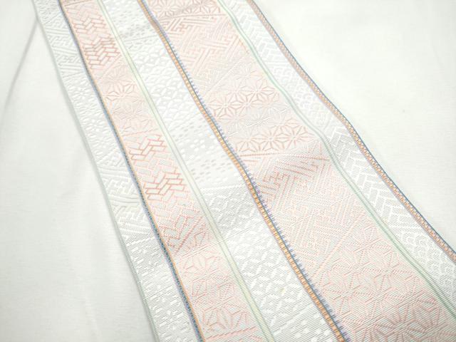 平和屋着物○本場筑前博多織 半幅帯 正絹 逸品 吉祥間道 CABF5362hy