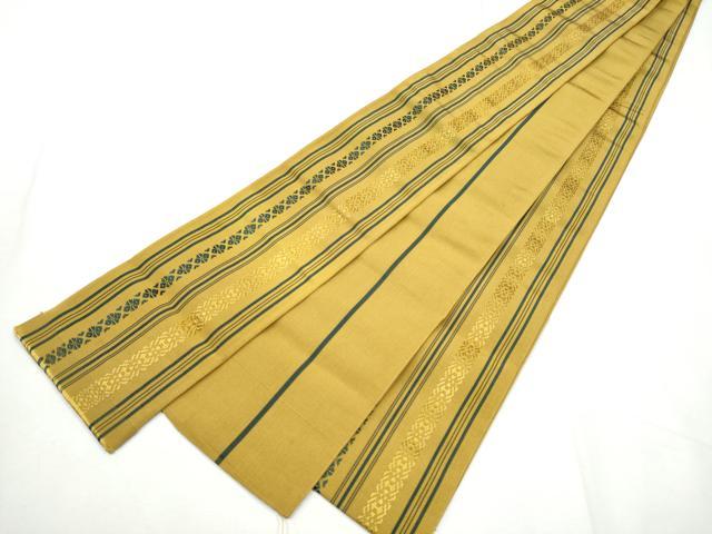 平和屋着物●男性　本場筑前博多織　角帯　献上　証紙付き　正絹　逸品　CABF5375hy